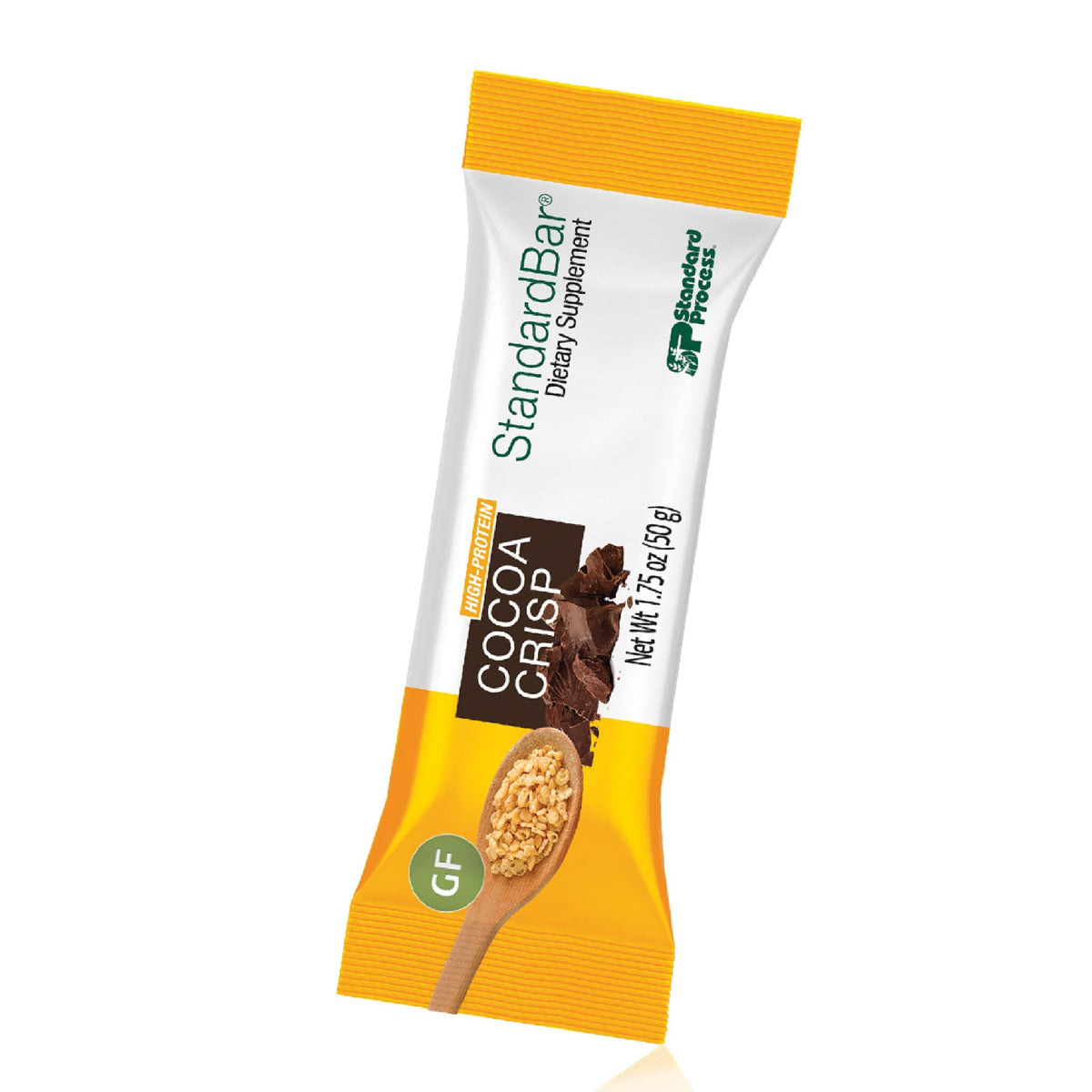 Standard Process StandardBar Cocoa Crisp pack, portable energy snack for active days.