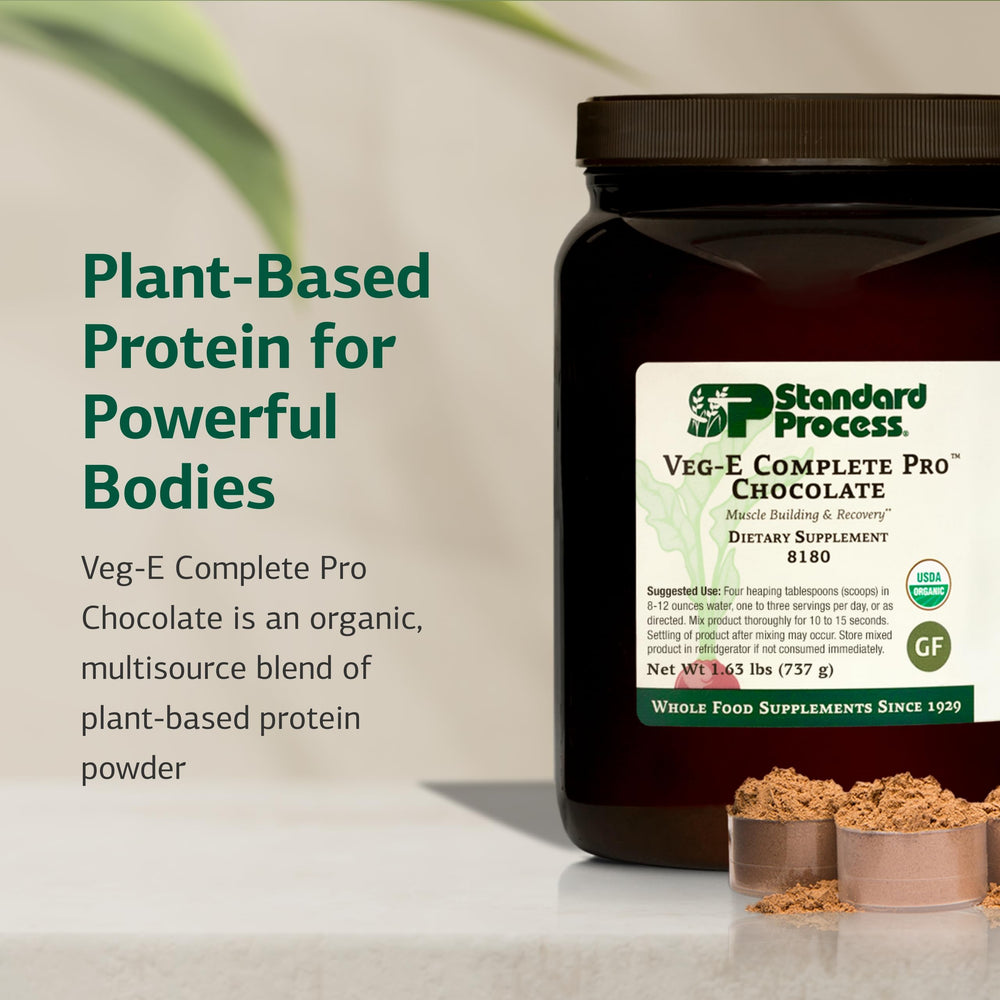 Standard Process Veg-E Complete Pro pour bottle, convenient post workout shake option