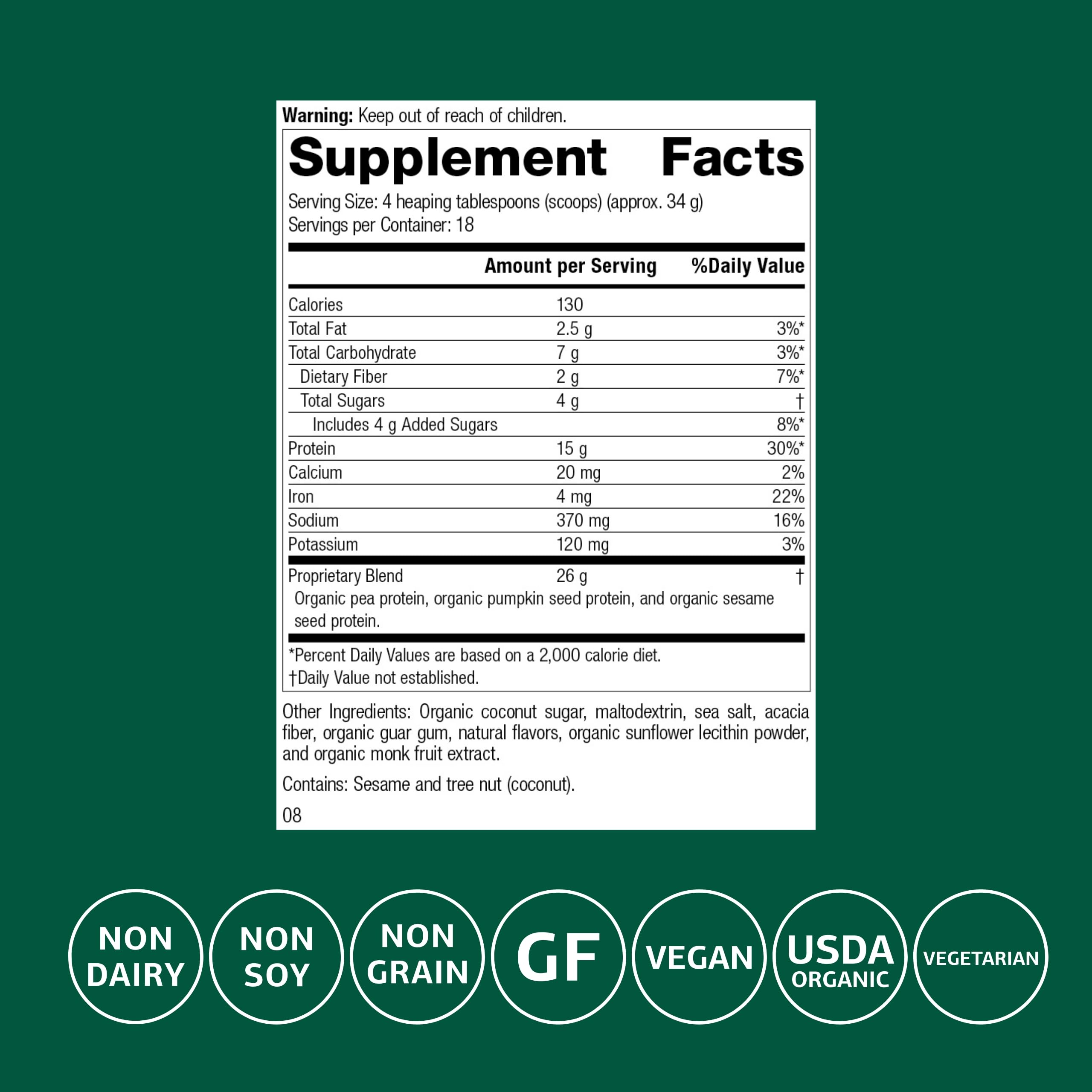 Standard Process Veg-E Complete Pro vanilla pour demonstrates post-workout protein option.
