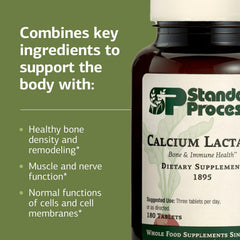 Standard Process vegan gluten-free label on bottle indicating dietary compatibility.