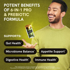 Stanis Labs Akkermansia ingredients close-up featuring inulin prebiotic support