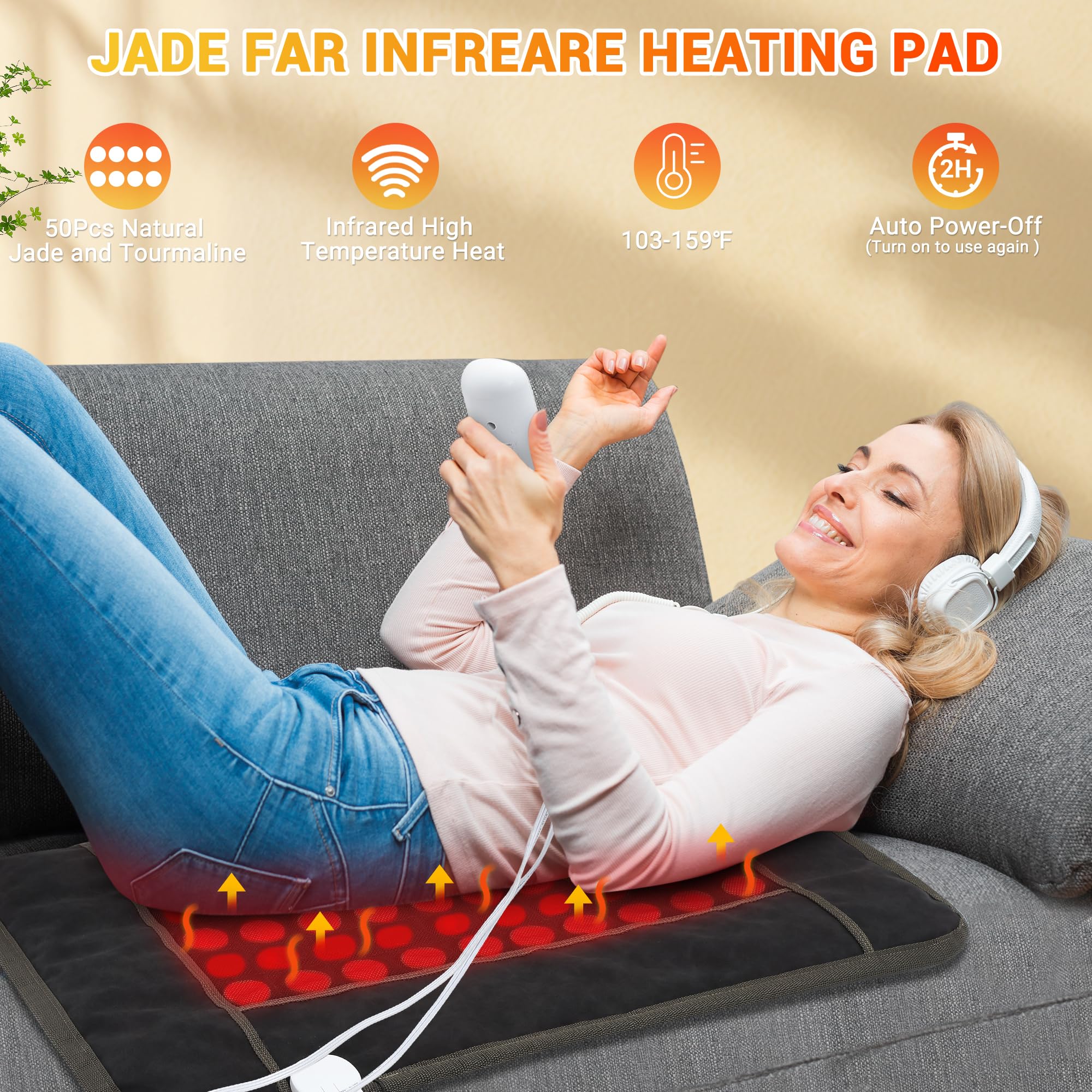 STARBEDIA far infrared pad neck-shoulders eases tension and promotes comfort during use