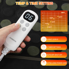 STARBEDIA far infrared pad temperature-control enables precise heat levels