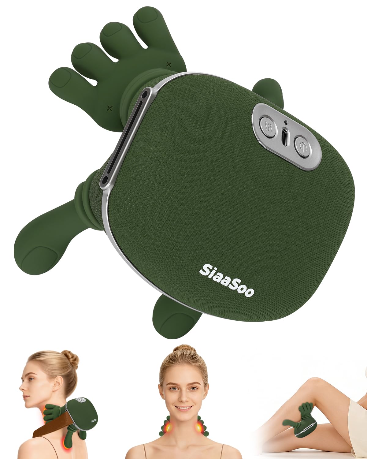 StarEEl Siaasoo neck massager with bionic head for hand-like neck relief.