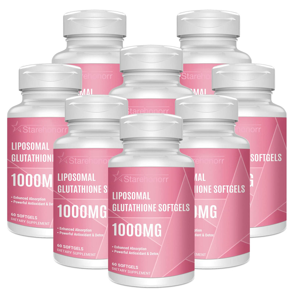 Starehonorr Liposomal Glutathione Softgels 1500MG bottle supports easy absorption for daily antioxidant protection.