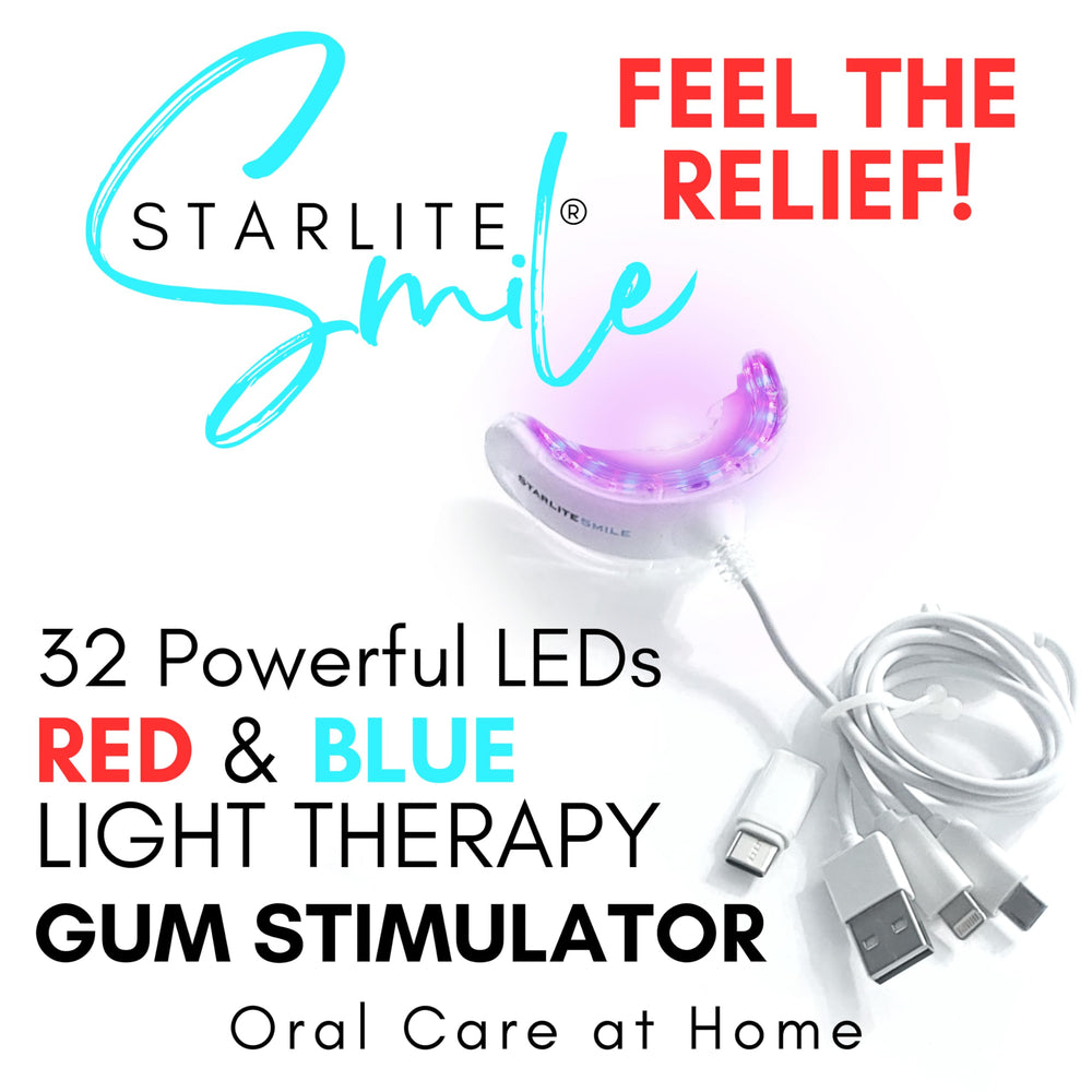 Starlite Smile comfort-fit ensures gentle contact with gums and teeth.