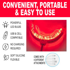 Starlite Smile includes USB-C, USB and Lightning adapters for easy setup.