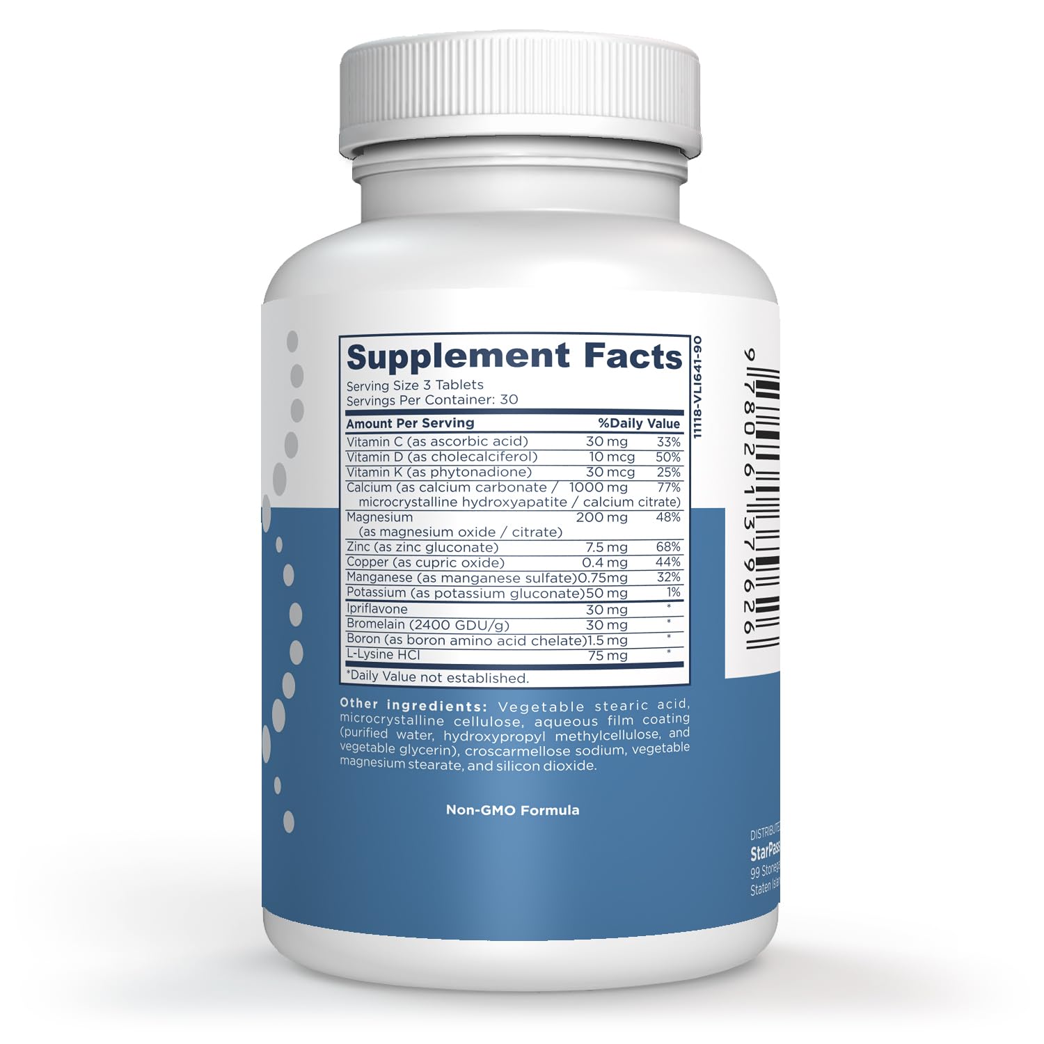 StarPass Labs Bone MD bottle packaging showing easy daily supplementation