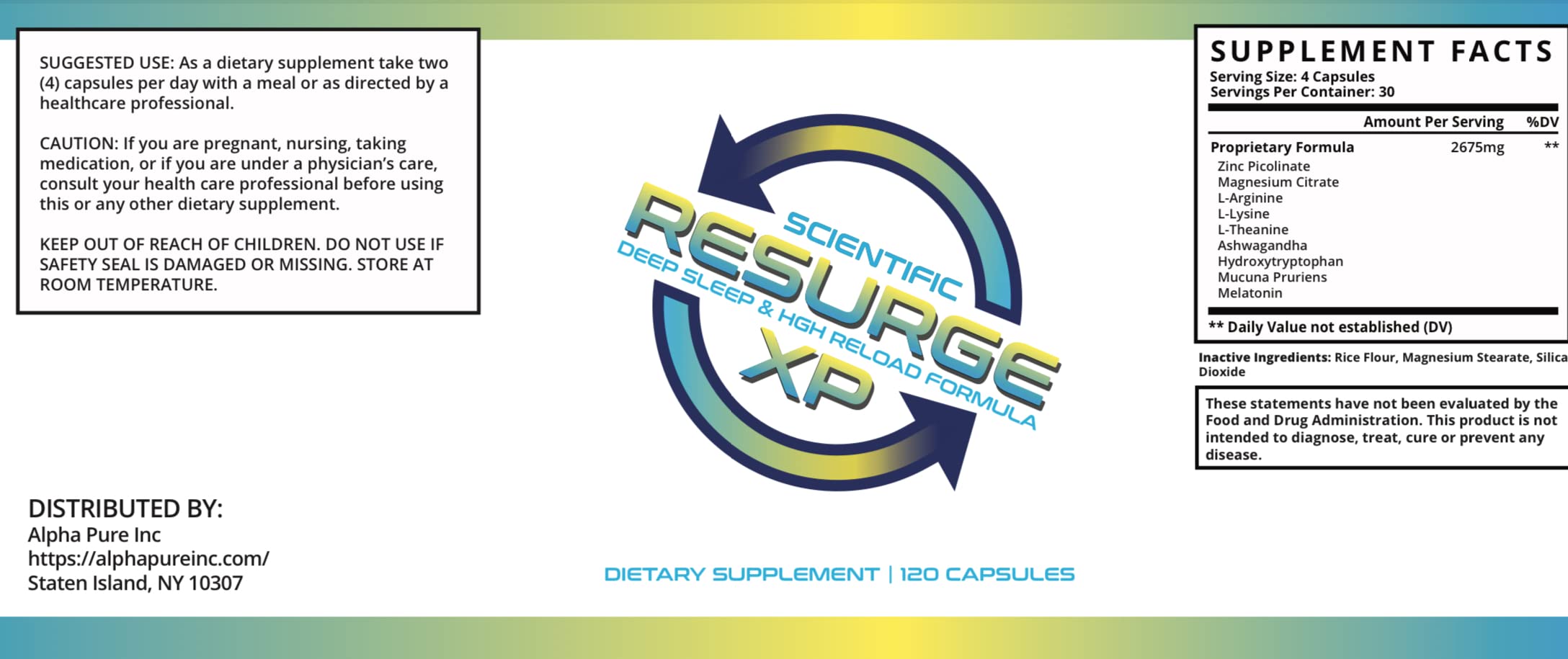 StarPass Labs Resurge capsules poured out, showcasing melatonin formula