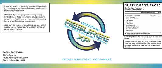 StarPass Labs Resurge capsules poured out, showcasing melatonin formula