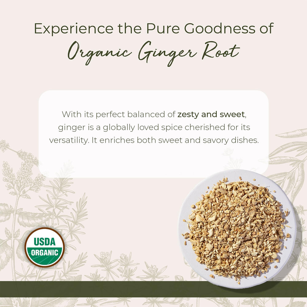 Starwest Botanicals Ginger Root cut and sifted in a bulk bag for versatile recipes.