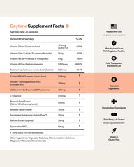 STASIS Night ingredients close-up with magnesium, melatonin and zinc for nighttime support