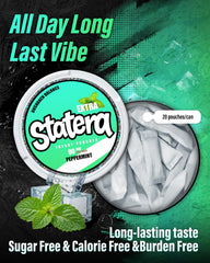 Statera energy pouches peppermint flavor offering a refreshing energy lift.