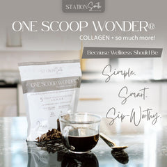 Station South Collective packaging emphasizing clean label and premium blend.