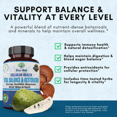 Stay-Well Naturals Green Tea and Dandelion Root for detox and metabolism support.