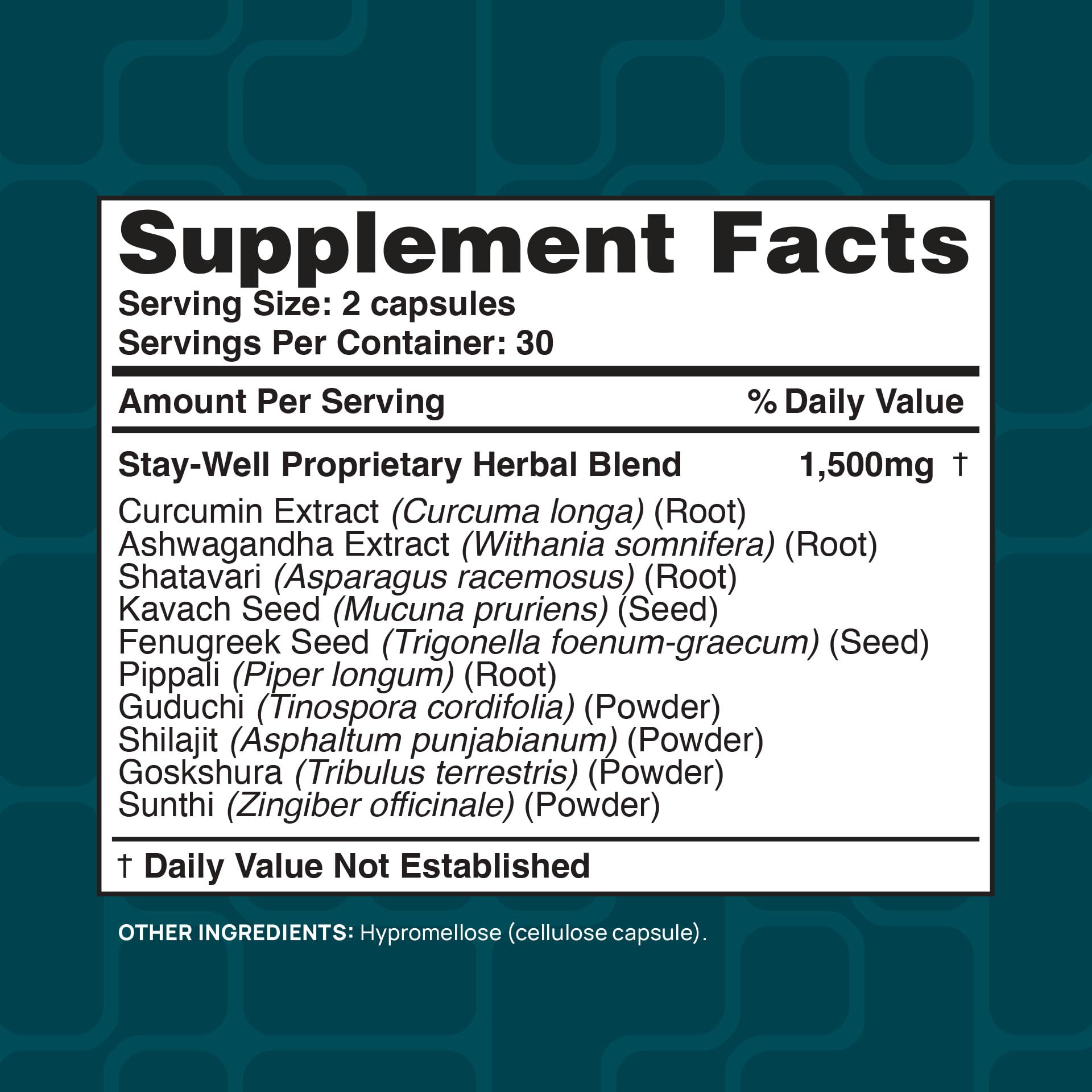 Stay-Well Naturals Infla-Support Plus Kavach and Guduchi visuals show holistic herbal approach.
