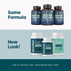 Stay-Well Naturals nattokinase bottle showing daily 2000 FU dosage for daily use