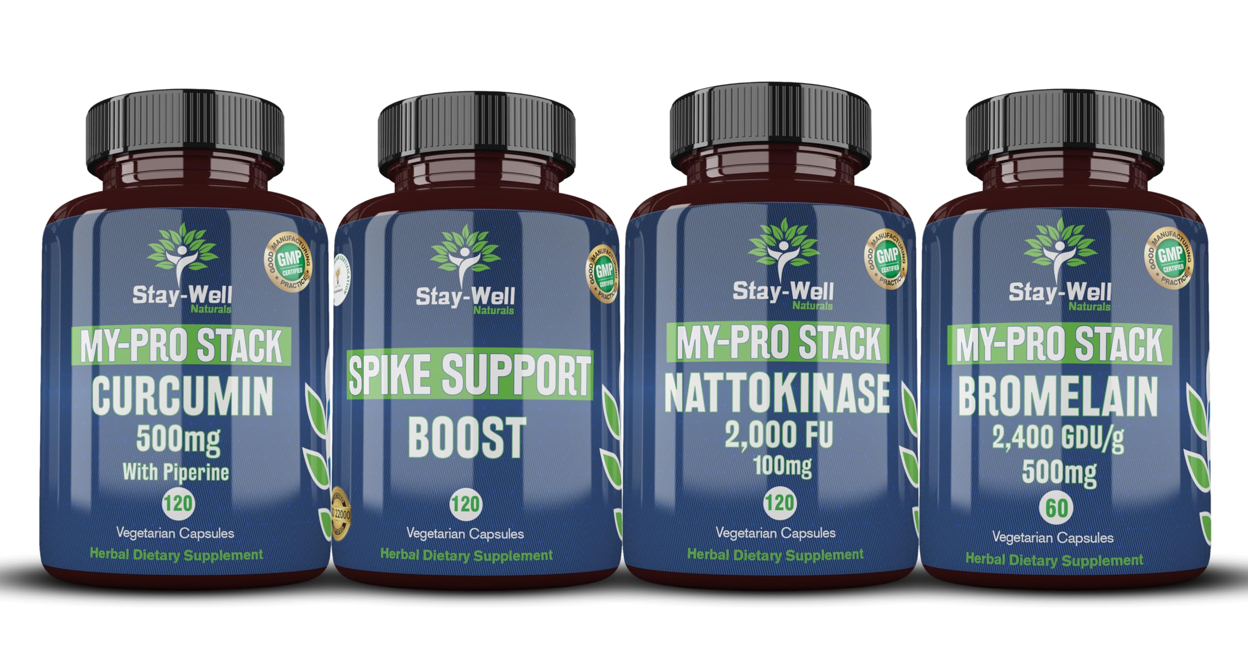 Stay-Well Naturals Spike Support bottle label highlighting heart-supporting ingredients.