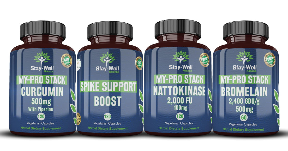 Stay-Well Naturals Spike Support bottle label highlighting heart-supporting ingredients.