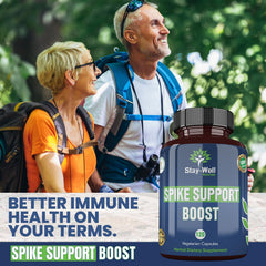 Stay-Well Naturals Spike Support lifestyle-scene showing active adults.