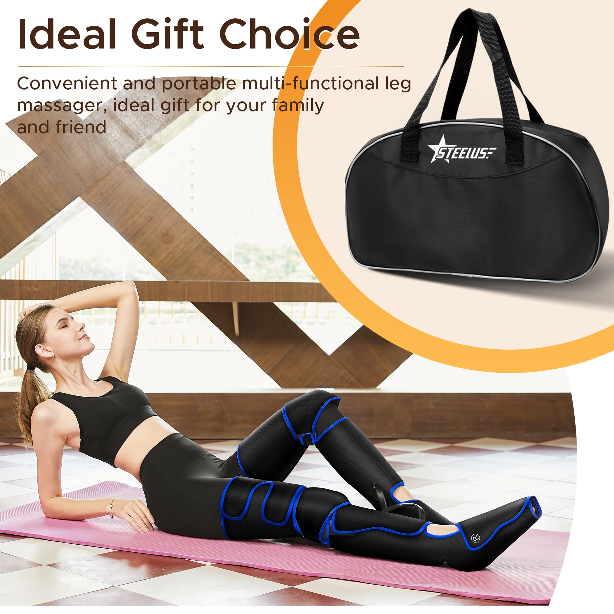 STEELUS massager in use delivers spa-like relaxation at home