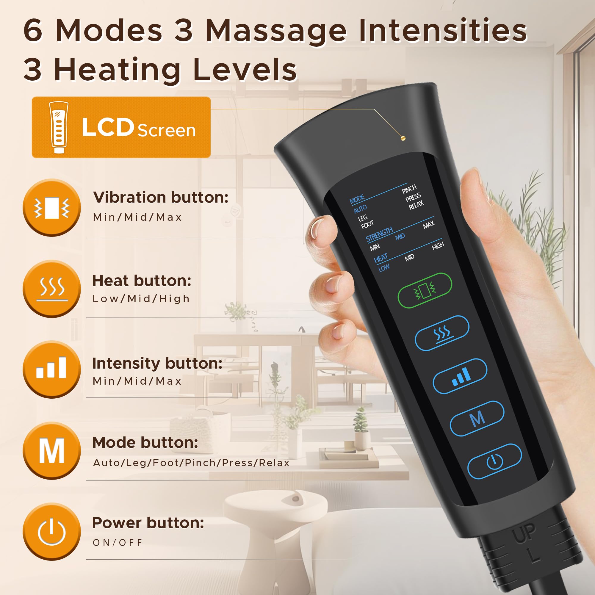 STEELUS smart LCD controller simplifies mode, heat, and intensity changes