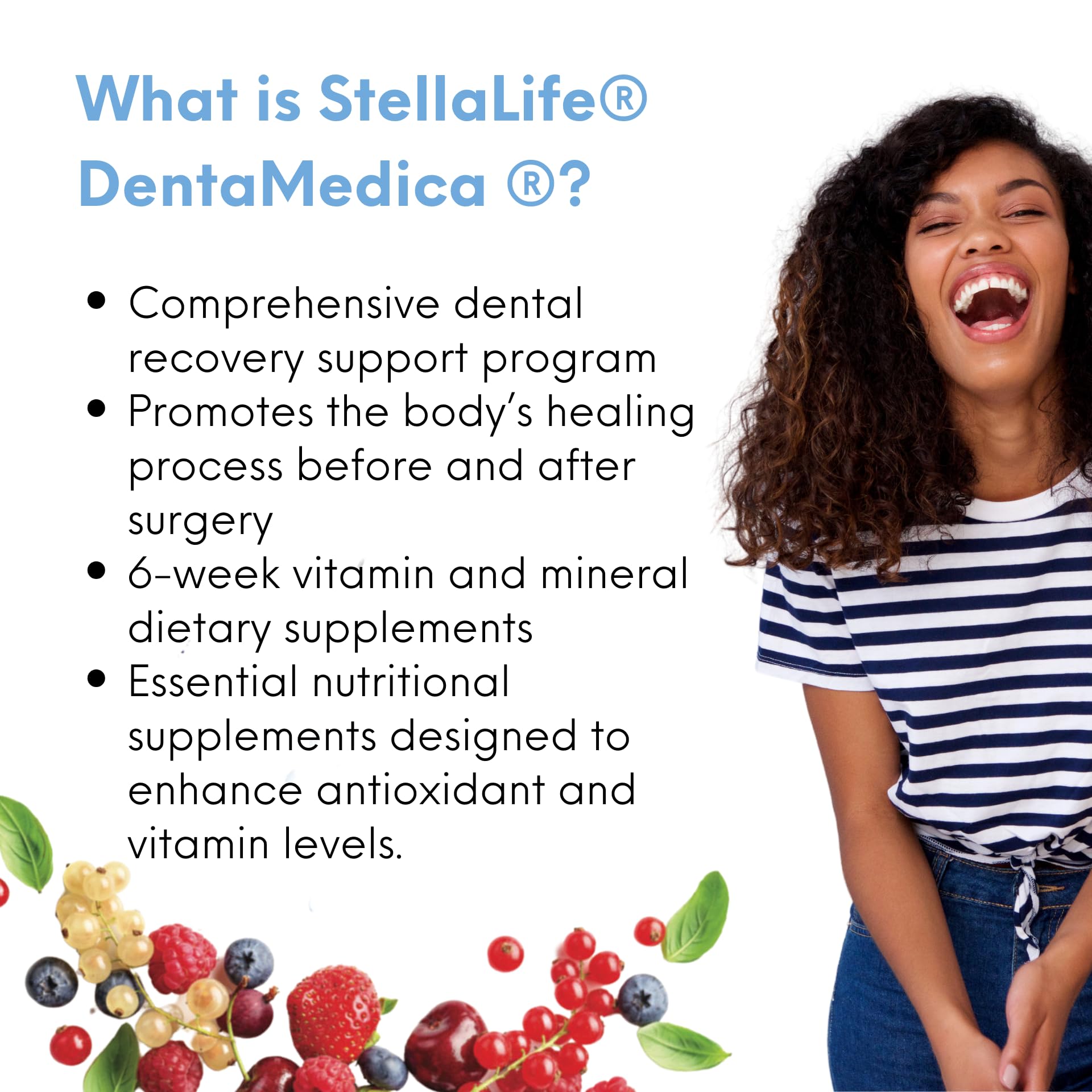 StellaLife DentaMedica capsules with water promote easy daily intake.