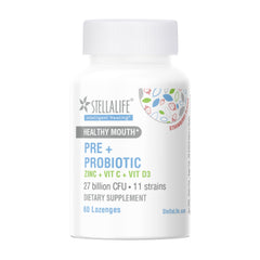 StellaLife probiotic lozenge dissolves in five minutes for quick oral contact