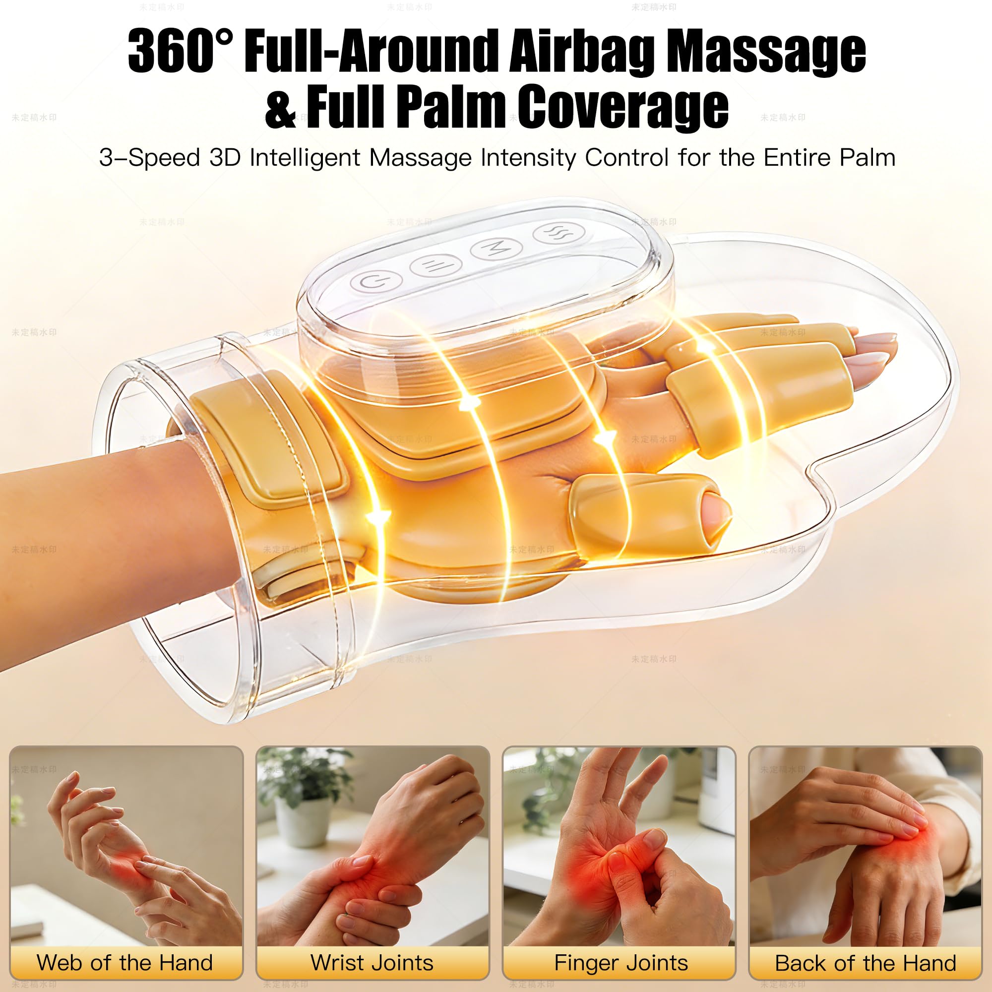 Stellamist Hand Massager long-lasting battery supports extended sessions.
