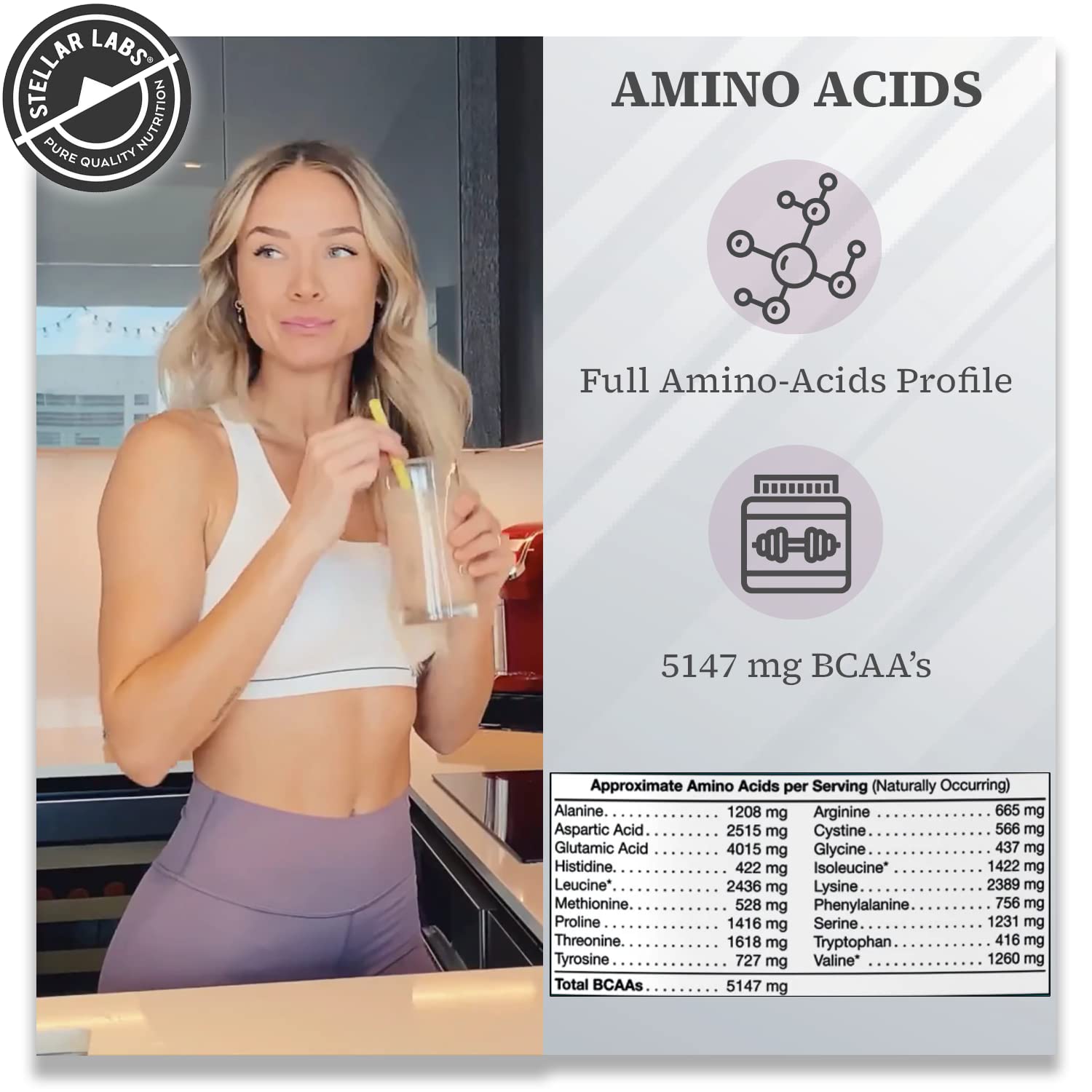 Stellar Labs Low FODMAP certification label indicating digestion-friendly formula.