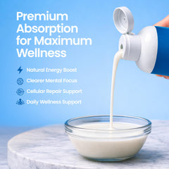 STELLAR Liposomal NAD+ liquid on table for easy integration.