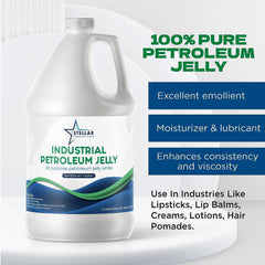 STELLAR Snow White petroleum jelly forms a moisture barrier in skin-care products