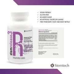 StemTech StemRelease3 usage scene with capsules ready for routine