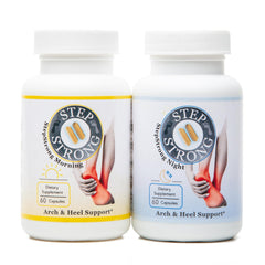 StepStrong Daily Defense bottle front for 30-day foot support.