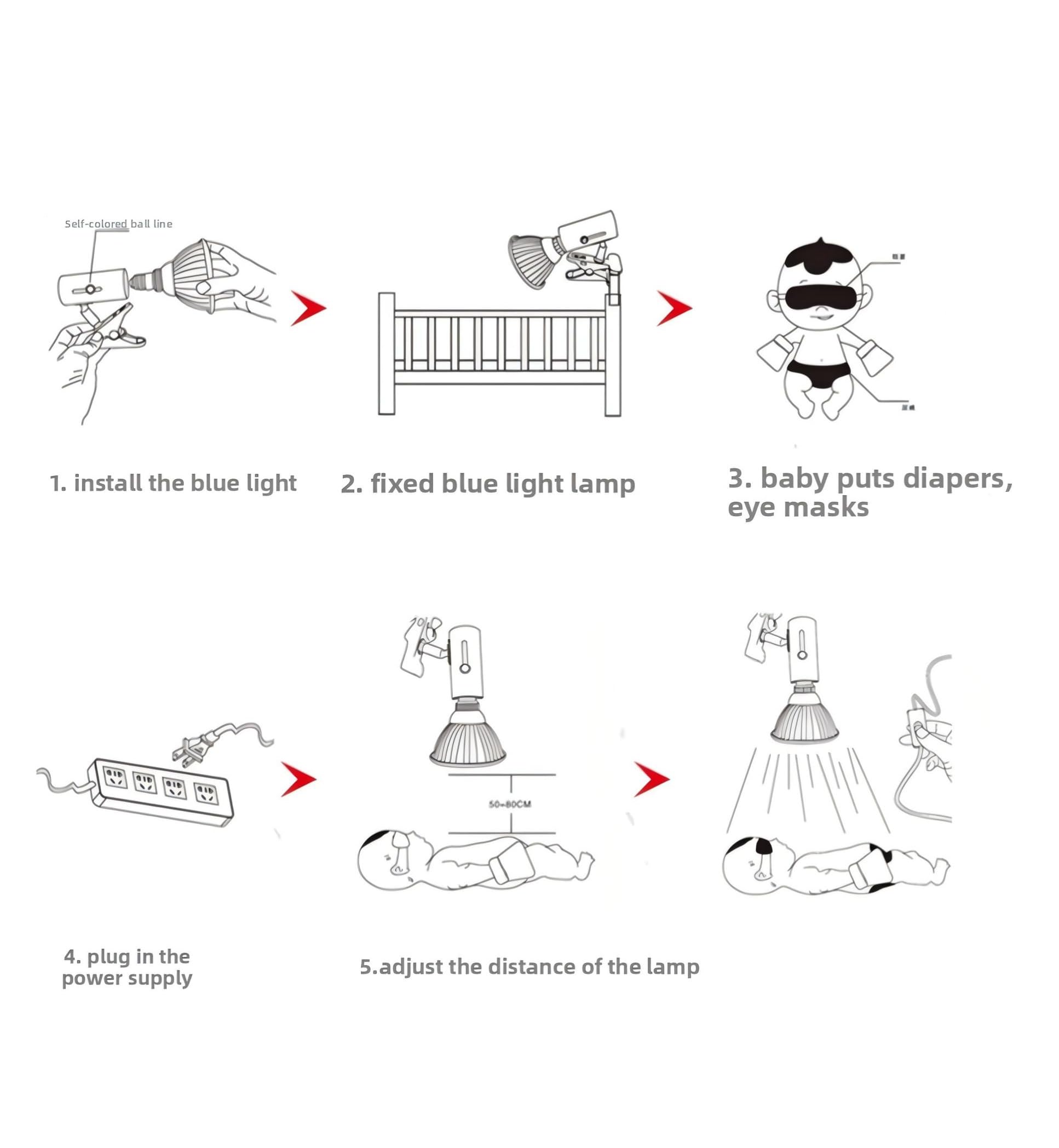 Stickfrease usage visual: recommended 50-80 cm distance
