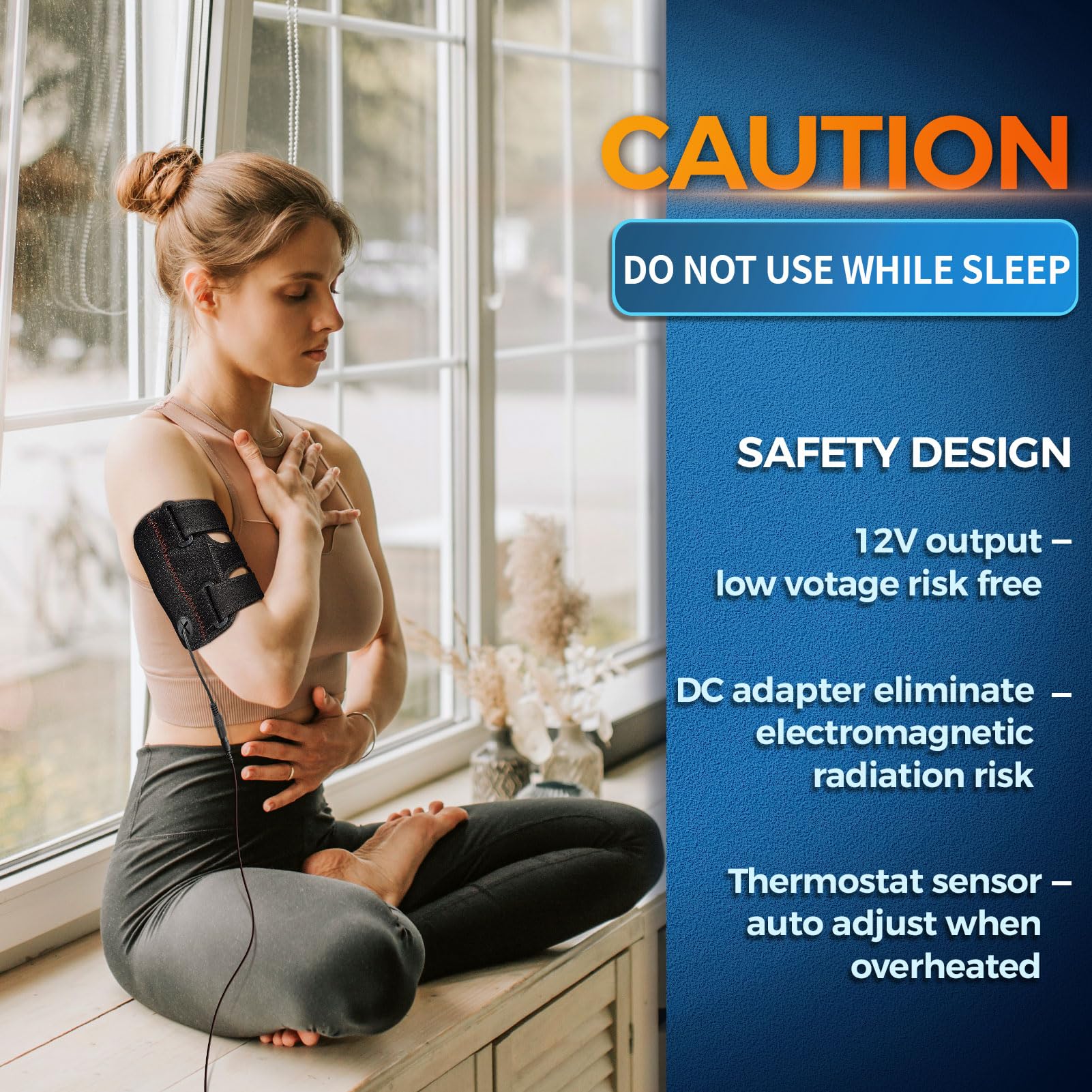 sticro 12-volt adapter provides safe, steady heat for reliable relief