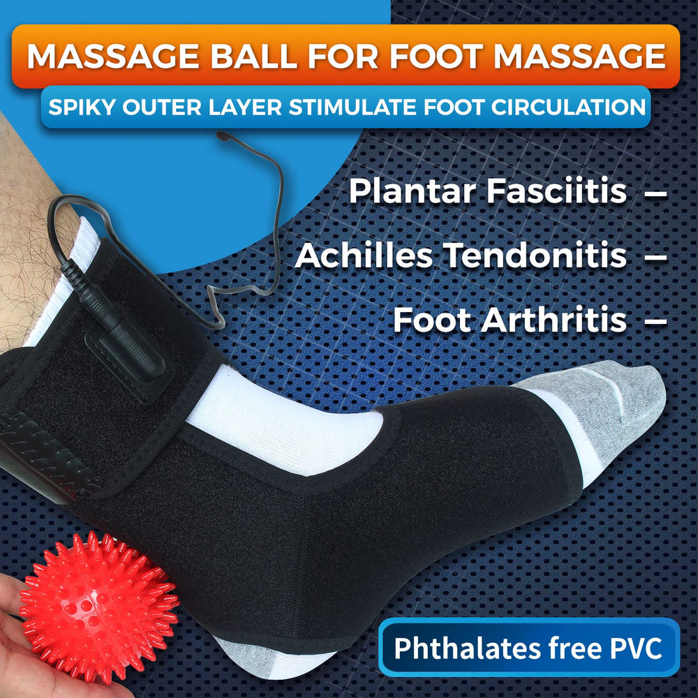 Sticro massage ball aids plantar fascia relief with targeted foot massage.