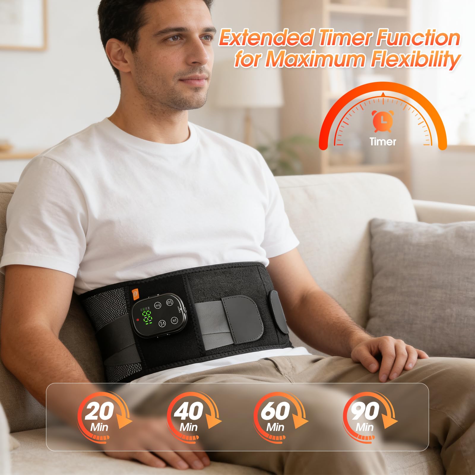 Stofiro adjustable straps secure a comfortable, hands-free fit.