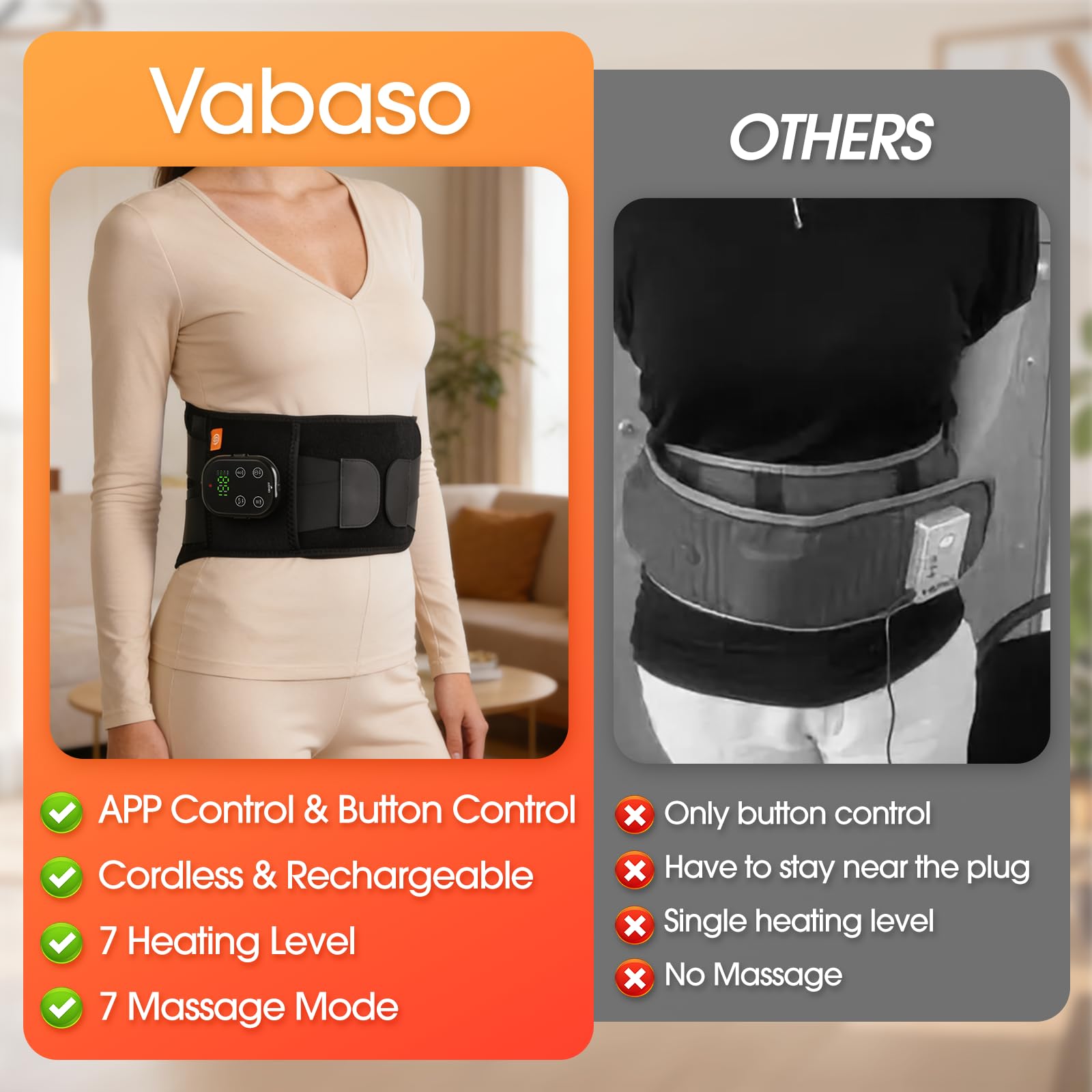 Stofiro back massager with dual motors delivers targeted relief for tense areas.