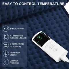 Stofiro heating pad machine washable for easy cleaning and fresh comfort
