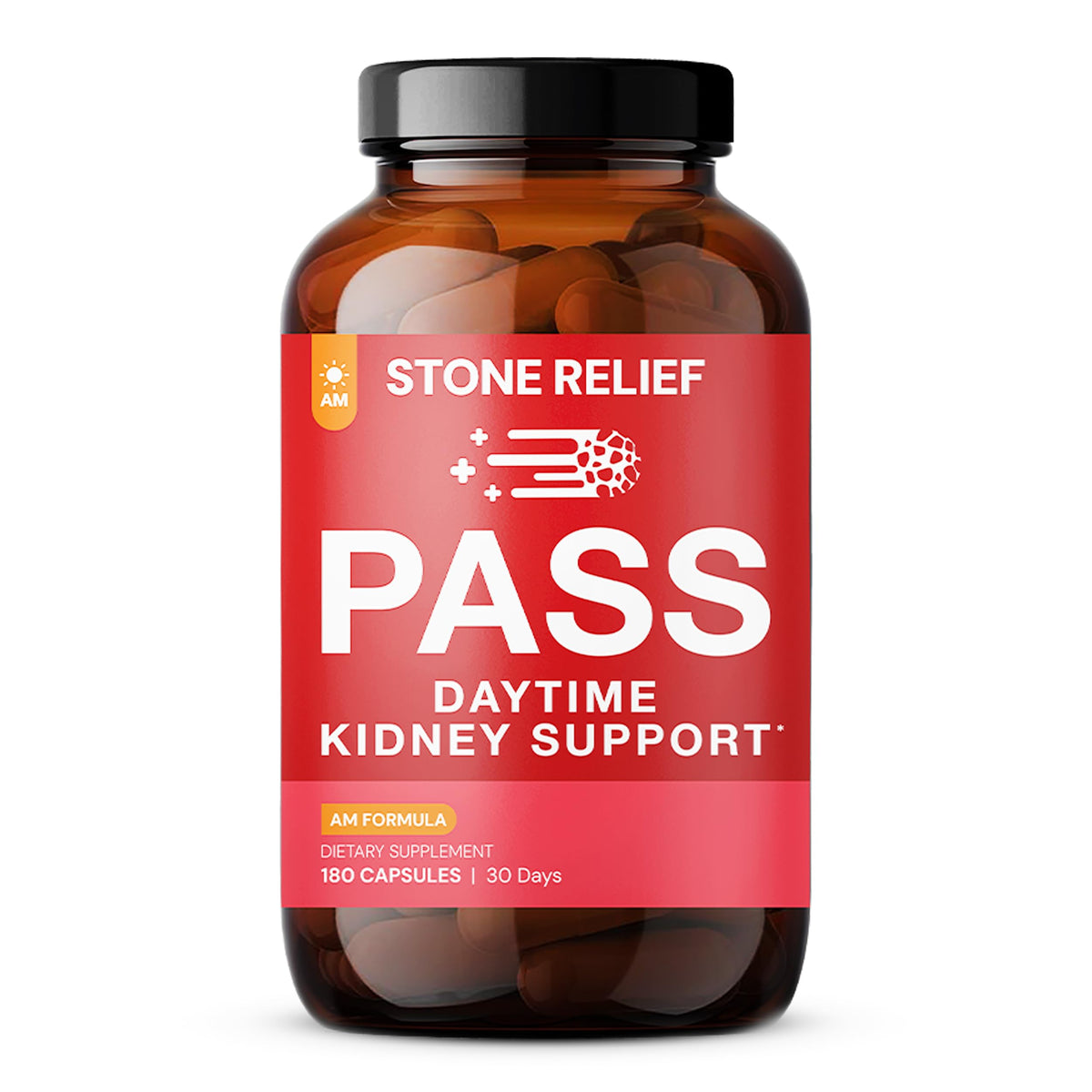 Stone Relief Daytime bottle front labeled for daytime urinary support.