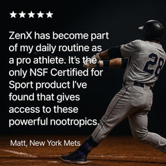 Stoned Ape ZenX capsules shown in a night routine for unwinding.