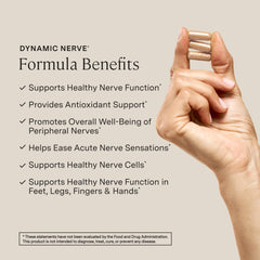Stonehenge Dynamic Nerve bottle close-up showing ALA and benfotiamine for nerve health