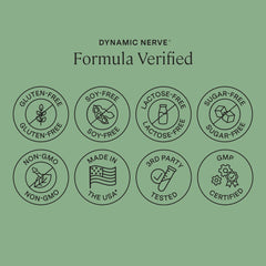 Stonehenge Dynamic Nerve label read highlighting ingredients and dosage