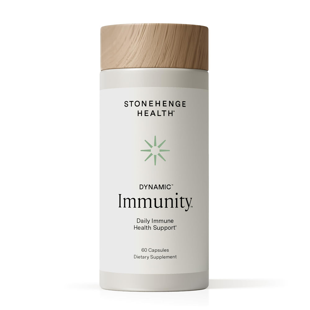 Stonehenge Health Dynamic Immunity bottle—daily immune support in focus