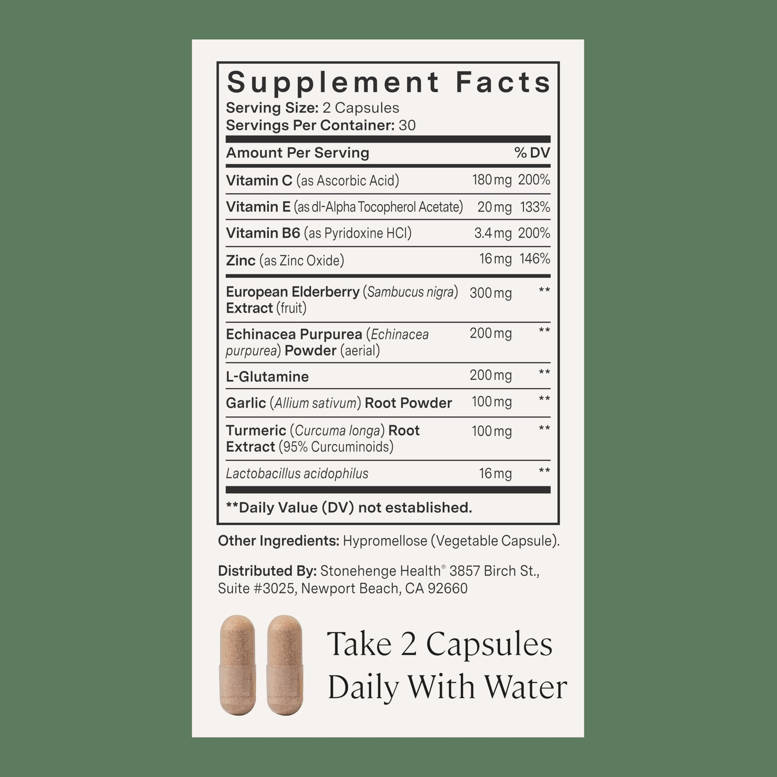Stonehenge Health Dynamic Immunity gut balance focus—Lactobacillus Acidophilus