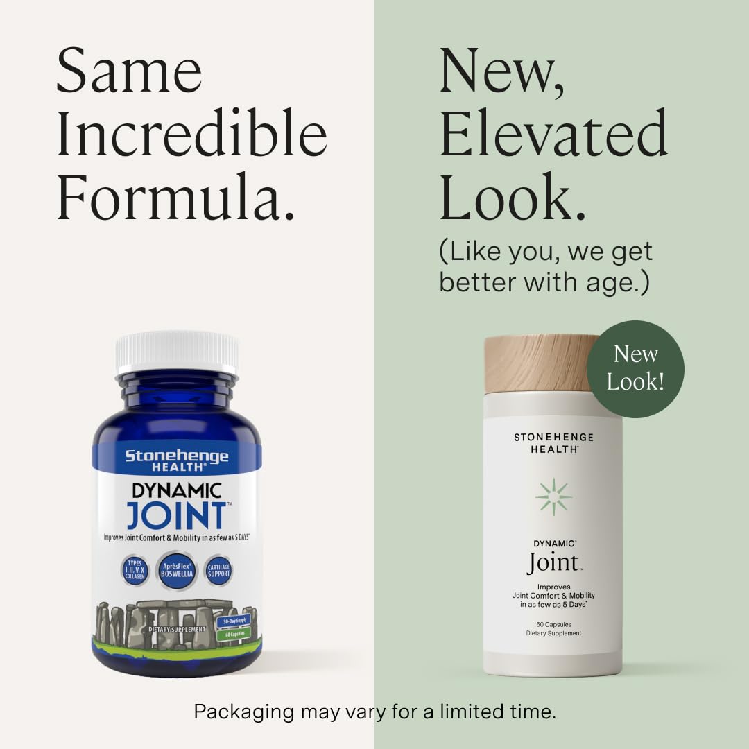 Close-up of Stonehenge Health Dynamic Joint capsules ready to take daily