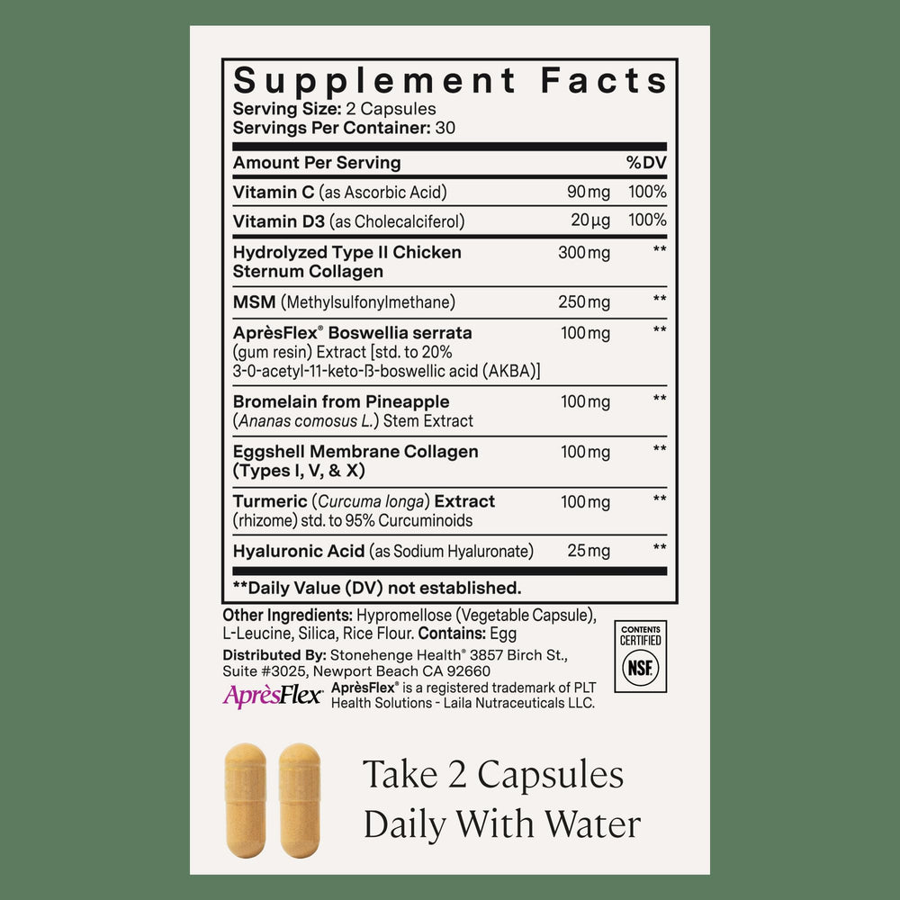 Stonehenge Health Dynamic Joint hyaluronic acid texture close-up