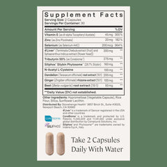 Stonehenge Health Dynamic Liver Siliphos milk thistle close-up emphasizes absorption advantage.