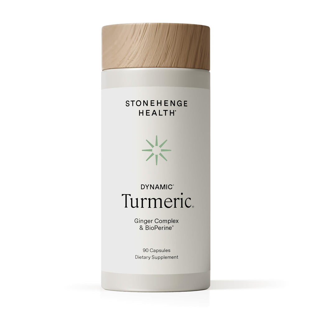 Stonehenge Health Dynamic Turmeric Curcumin bottle for daily wellness.